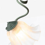 Justerbar Bordslamp Med Blommor Vintage