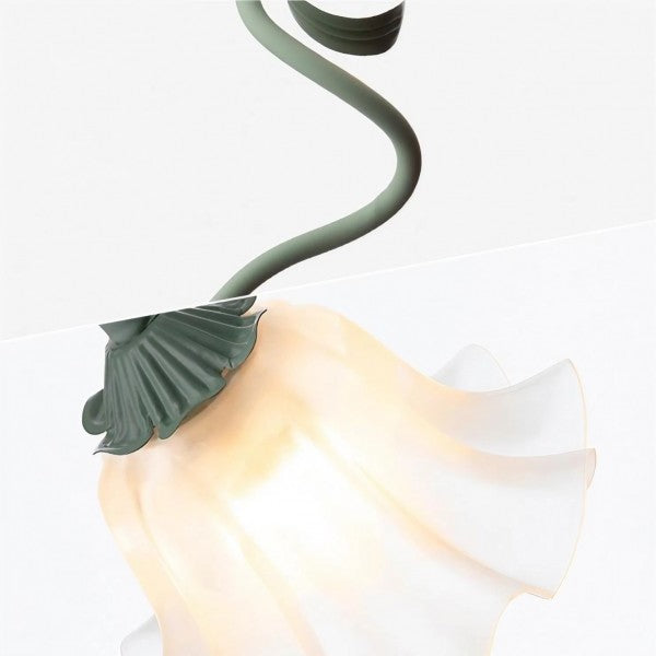 Justerbar Bordslamp Med Blommor Vintage
