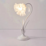 Justerbar Bordslamp Med Blommor Vintage