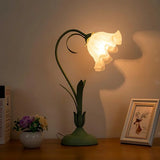 Justerbar Bordslamp Med Blommor Vintage